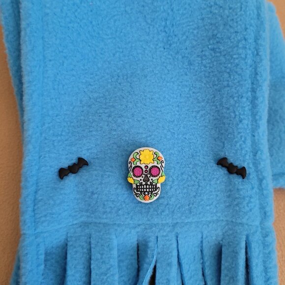 Sugar Skull Halloween 2pc Outfit scarf for 11" Mattel Child Grogu baby yoda Doll - Picture 4 of 6